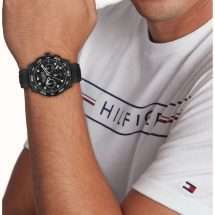 Tommy Hilfiger Mens Regatta Silicon Strap Watch 1792233
