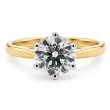 9ct Gold 1.50ct Lab Diamond Round Solitaire Ring