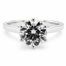 9ct Gold 2.00ct Lab Diamond Round Solitaire Ring