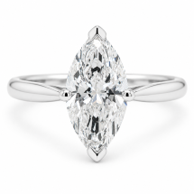9ct Gold 1.00ct Lab Diamond Marquise Cut Solitaire Ring