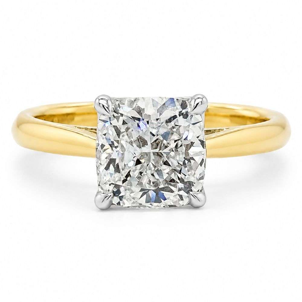 982639-200-9Y 9ct Yellow Gold 2.00cts Cushion Brilliant Solitaire Diamond Ring Front Image 982639-200-9Y 9ct Yellow Gold 2.00cts Cushion Brilliant Solitaire Diamond Ring Front Image