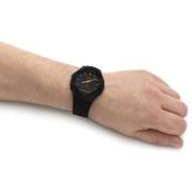 Casio Analogue Digital Black Silicon Watch AW-90H-9EVEF
