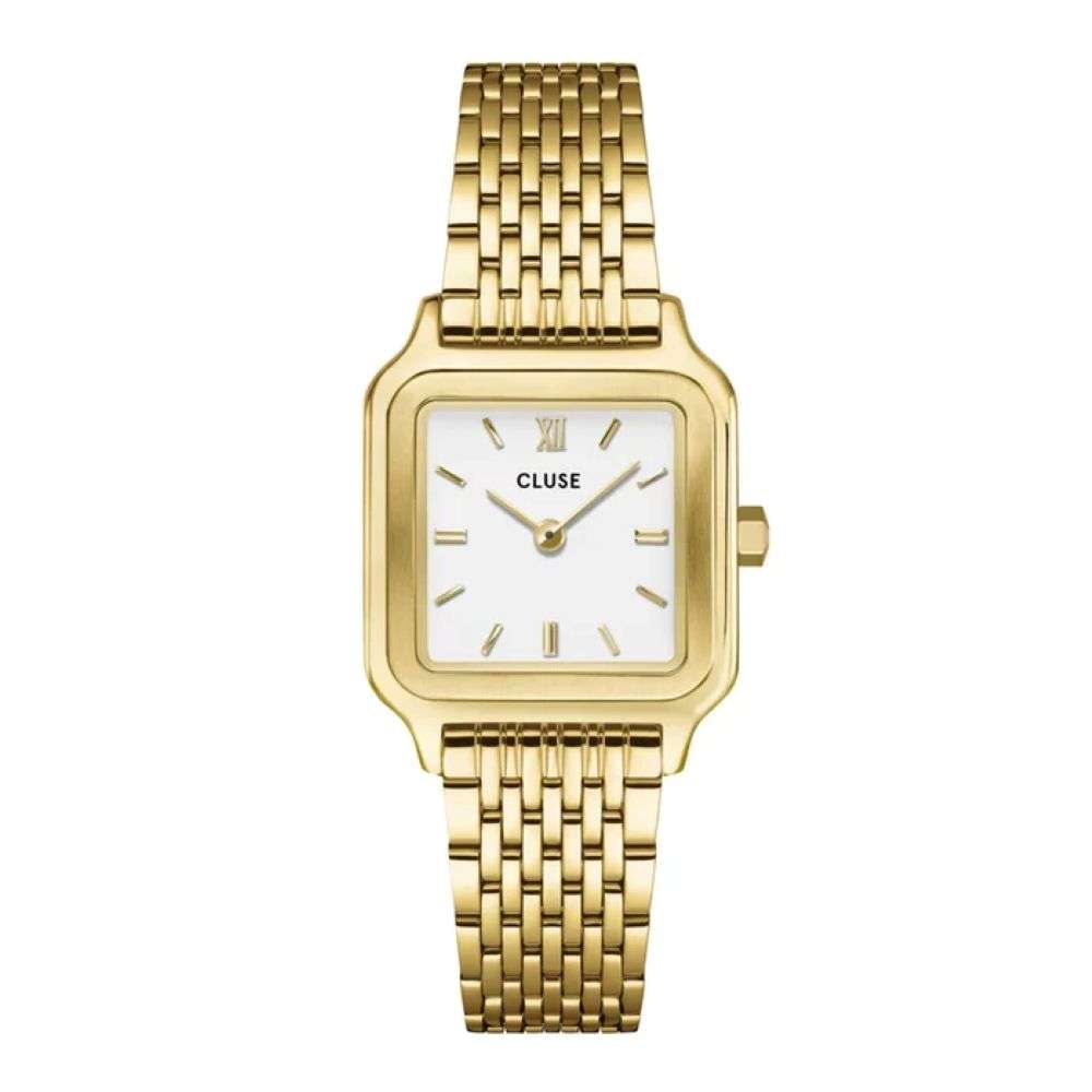CW11815 Cluse Gracieuse petite gold blet white dial watch front image