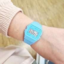 Casio Retro Sky Blue Digital Watch F-91WC-2AEF