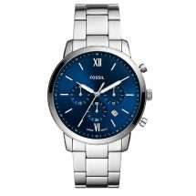 Fossil Mens Neutra Steel Blue Chronograph Watch FS5792