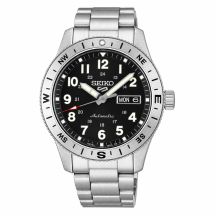 Seiko 5 Mens Field Explorer Black Dial Watch HDB006K1