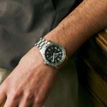 Seiko 5 Mens Field Explorer Black Dial Watch HDB006K1