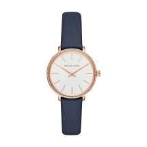 Michael Kors Pyper Rose Gold Case Leather Watch MK2804