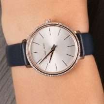 Michael Kors Pyper Rose Gold Case Leather Watch MK2804