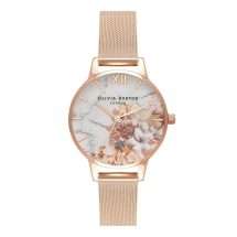 Olivia Burton Marble Floral Gold Watch OB16CS06