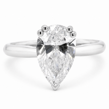 9ct Gold 2.00ct Lab Diamond Pear Cut Solitaire Ring