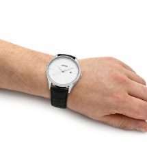 Lorus Mens Steel Case Leather Strap Watch RH937QX9