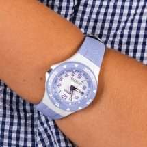 Lorus Girls Lilac Silicon Light Analogue Watch RRX51CX9