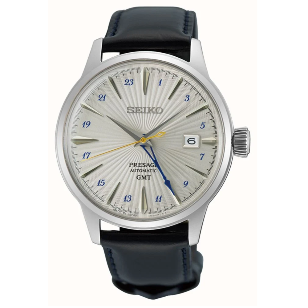 SSK049J1 Seiko Presage Mens Automatic Steel case black strap front image