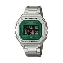 Casio Steel Silicon Illuminator Watch W-218HD-3AVEF