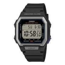 Casio Black Silicon Vibration Alarm Watch W-738H-1AVEF