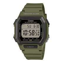 Casio Green Silicon Vibration Alarm Watch W-738H-3AVEF