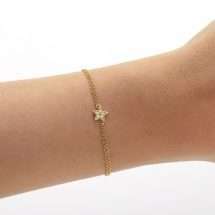 Olivia Burton CZ Star Mesh Bracelet OBJ16CLB01