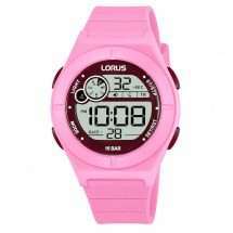 Lorus Womens Pink Silicon Digital Watch R2367NX9