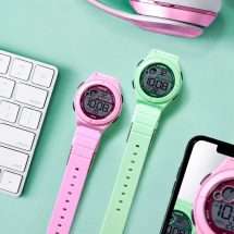 Lorus Womens Pink Silicon Digital Watch R2367NX9