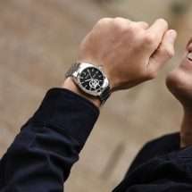 Bulova Mens Surveyor Steel Automatic Watch 96A270