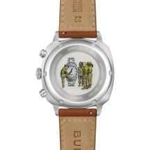 Bulova Mens Military Chronograph Green Dial Watch 96B482