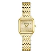 Bulova Womens Sutton Square Mini Gold Bracelet Watch 97L191
