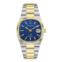 Bulova Mens Super Seville Gold Steel Watch 98B462