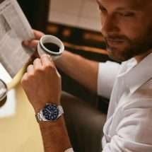 Bulova Mens Marine Star Navy Bezel Watch 98B466