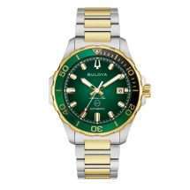 Bulova Mens Marine Star Steel Bracelet Watch 98B467