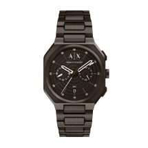 Armani Exchange Mens Bass Black Steel Watch AX1479