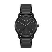 Armani Exchange Mens Lexon Black Steel Watch AX2651