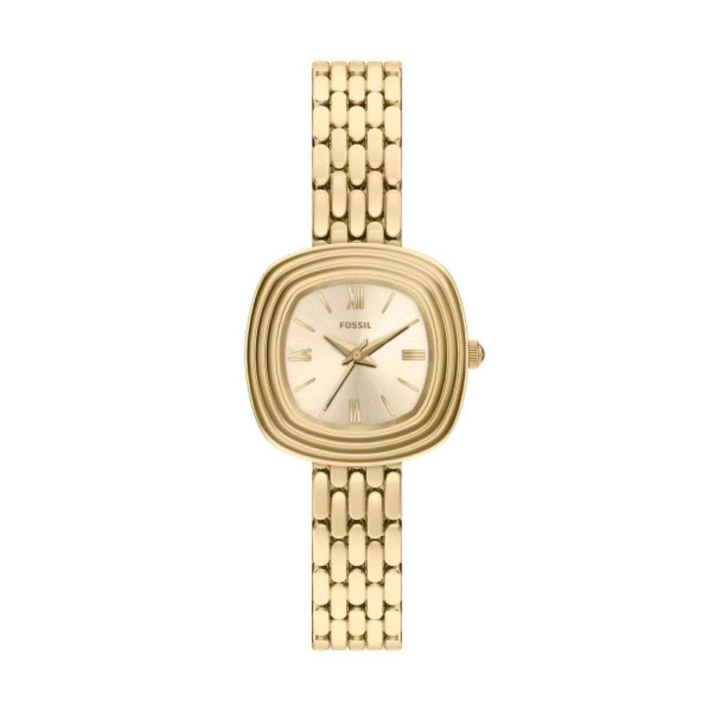 ES5506 Fossil womens gold plated emerson bracelet watch front image