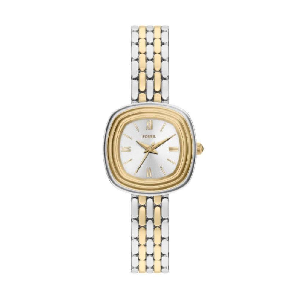ES5509 Fossil womens gold plated steel emerson bracelet watch front image
