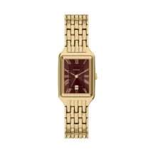 Fossil Gilmore Gold Bracelet Burgundy Dial Watch ES5512