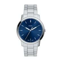 Fossil Mens Minimalist Steel Blue Dial Watch FS6180