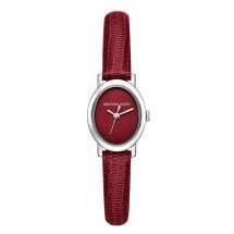 Michael Kors Maude Oval Burgundy Leather Watch MK7634