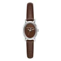 Michael Kors Maude Oval Brown Strap Watch MK7635