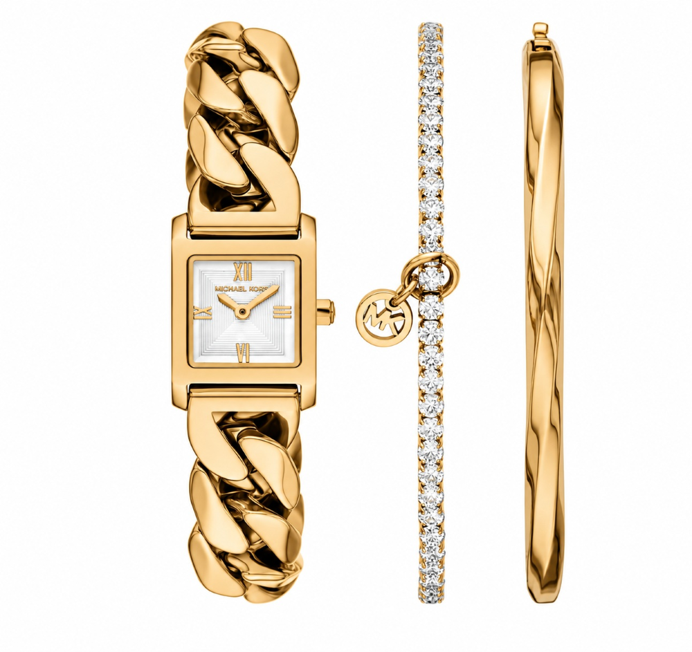 MK7655SET Michael Kors Georgie Triple Bangle Gift Set Front Image