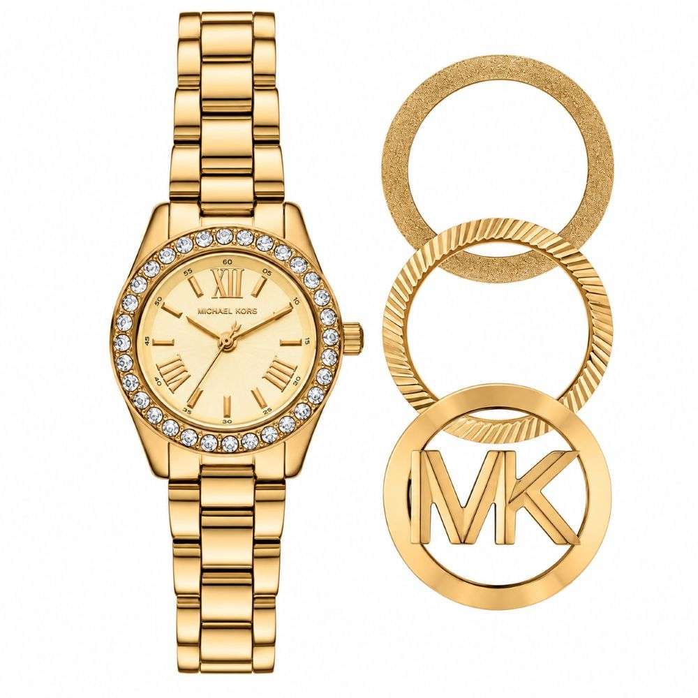MK7659SET Michael Kors Lexington multi bezel gift set front image