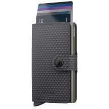 Secrid Pyramid Grey Leather Miniwallet Mpy-Grey
