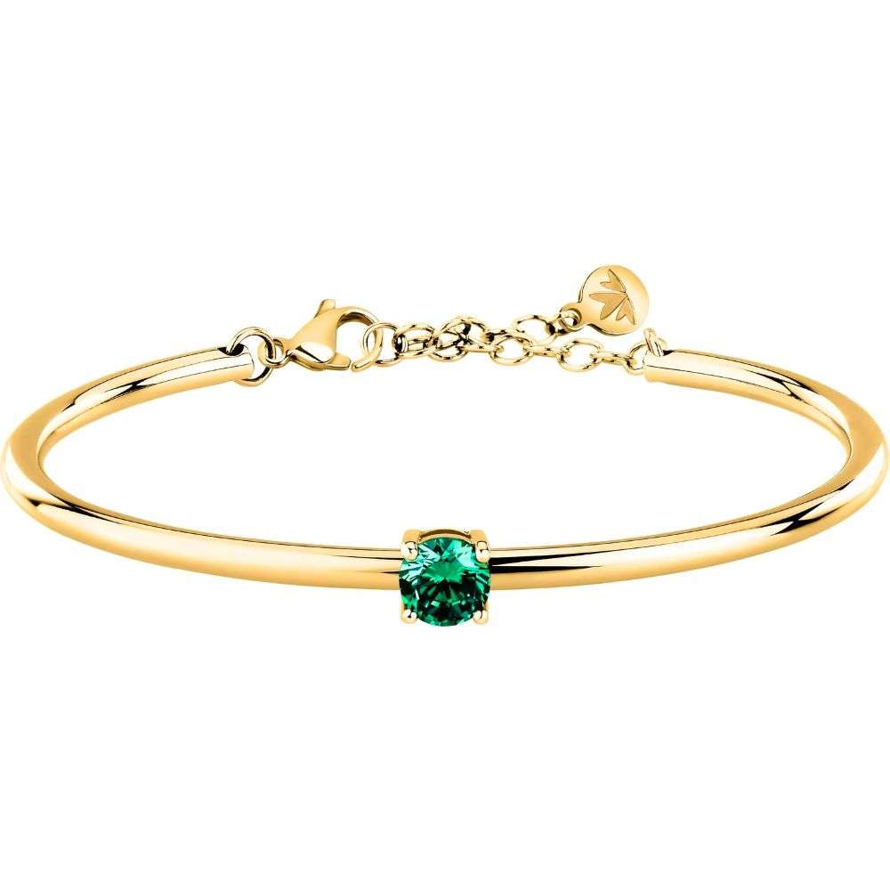 SAKM98-morellato-cerchi-bracelet-18k-gold-plate-cz-bangle-front-centre-image