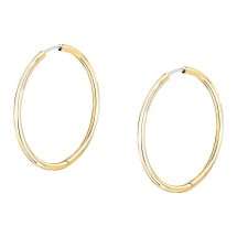 Morelatto 18k Gold Plated Polished Hoop Earrings SAUP26