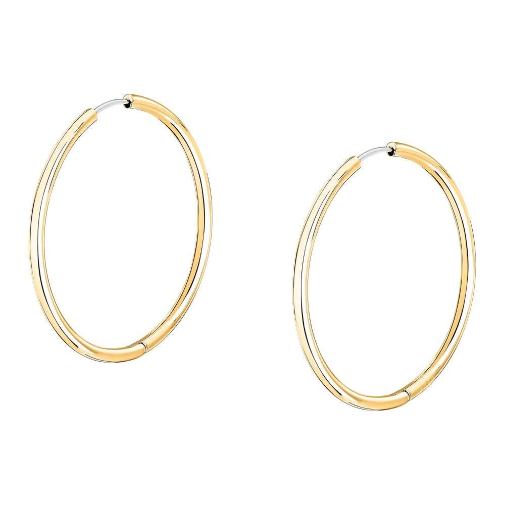 SAUP26-18k-yellow-gold-morellato-creole-earrings-front-image