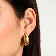 Morelatto 18k Gold Plated Creole Oval Earrings SAUP32