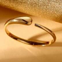 Morelatto 18K Gold Plated Hinged Polished Bangle SAYP05