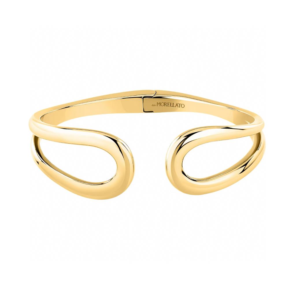 SAYP22-morellato-design-18k-gold-plated-hinged-bangle-front-image