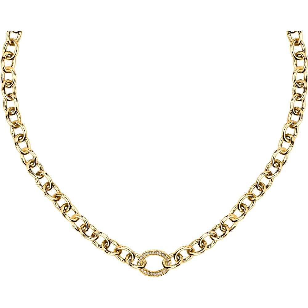 SAZC01-18k-yellow-gold-morellato-intrecci-necklace-front-image