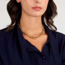 Morelatto 18k Gold Plated Intrecci Necklace SAZC01