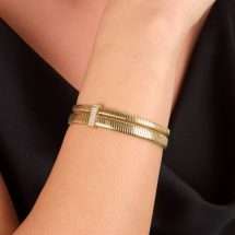 Morelatto 18K Gold Plated Onda Bangle SAZP06